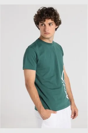 Lois Para homem. 157993008 T-shirt verde de manga curta (XS), Casual, Algodão
