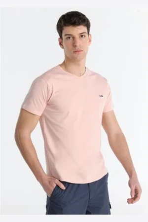 Lois Para homem. 157243321 T-shirt básica cor-de- (S), Casual, Algodão, Manga curta