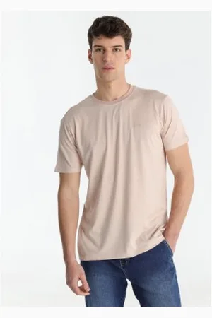 Lois Para homem. 158223082 T-shirt básica com textura de tecido (XS), Casual, Algodão, Manga curta