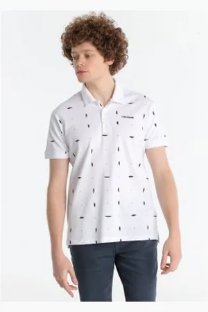 Lois Para homem. 133043084 Pólo estampado (S), Casual, Algodão, Manga curta
