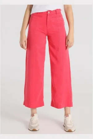 Lois Para mulher. 207952698 Calças compridas cor-de- (29), Casual, Sintético