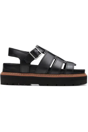 Clarks Para mulher. 26176317 Sandálias Orianna Twist em pele (37), Couro, 3 a 5cm, Fivela, Casual