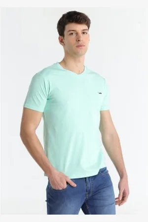 Lois Para homem. 157243321 T-shirt básica turquesa (S), Casual, Algodão, Manga curta