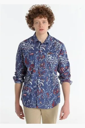 Lois Para homem. 145673069 Camisa estampada (S), Casual, Algodão, Manga comprida