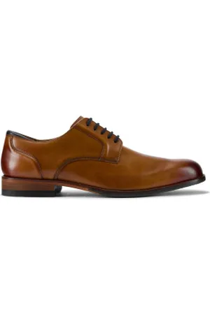 Clarks Para homem. 26177697 Sapatos CraftArlo Lace em pele (40), Couro, Marrom, Plano, Cordão, Casual