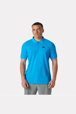 Helly Hansen Para homem. 34503 Polo Half-Zip azul (S), Casual, Esportivo, Multisport, Manga curta, Polister Reciclado, Sustentável