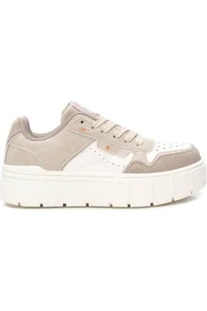 Refresh Para mulher. 17216801-BEIGE Ténis 172168 (37), Plano, 1 a 3cm, Cordão, Casual