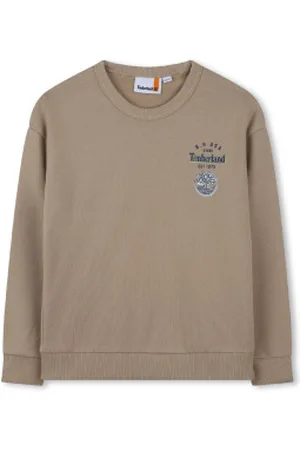 Timberland Para menino. T60526 Camisola de felpa francesa escura (4años= 102cm), Casual, Algodão, moda infantil