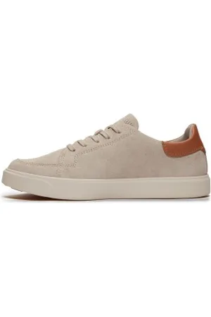 Timberland Para homem. TB0A6BVJEO31 Sapatilhas Emerson Street em pele cinzenta (41.5), Couro, Plano, Cordão, Casual, Taupe