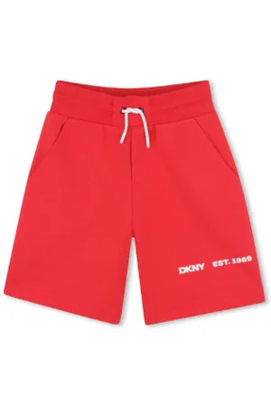 DKNY Para menino. D62242 Calções vermelhos de pelúcia (4años= 102cm), Casual, Algodão, moda infantil