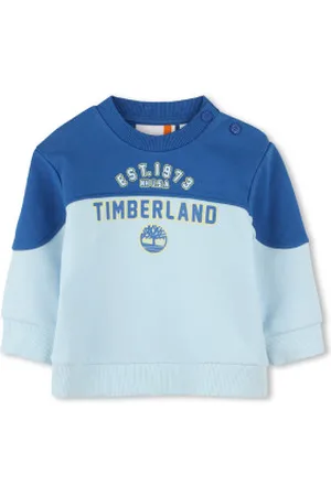Timberland Para menino. T60486 Camisola de algodão felpudo (2años= 86cm), Casual, Sustentável, moda infantil