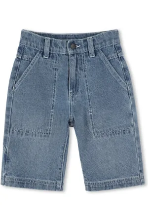 DKNY Para menino. D62226 Calções de ganga azuis (4años= 102cm), , Casual, Algodão, Denim, moda infantil