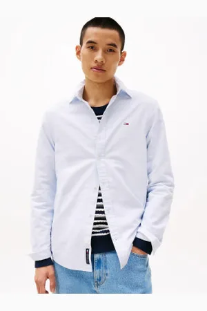 Tommy Hilfiger Para homem. DM0DM21298 Camisa oxford de corte regular (L), Casual, Algodão, Manga comprida