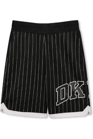 DKNY Unisex para criança. D62229 Calções pretos com bolsos (4años= 102cm), Casual, Poliéster, moda infantil