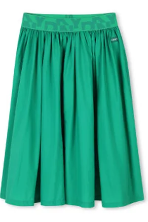 DKNY Para menina. D62267 Saia midi (4años= 102cm), Casual, Poliamida, moda infantil