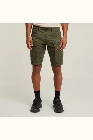 G-Star Para homem. D26214-5126-1260 Curto Rovic Zip Regular cinzento (29), Casual, , Algodão orgânico, Sustentável