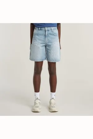 G-Star Para mulher. D26582-D943-H133 Short Skater Loose (23), Casual, Denim, Algodão orgânico, Sustentável
