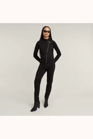 G-Star Para mulher. D25025-D705-6484 Macacão de ciclista desportivo justo (XS), Casual, Manga comprida, Algodão orgânico, Sustentável