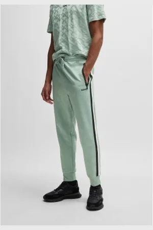 HUGO BOSS Para homem. 50537373 Calças de fato de treino de ajuste descontraído com círculos tecidos em jacquard (XS), Casual, Poliéster