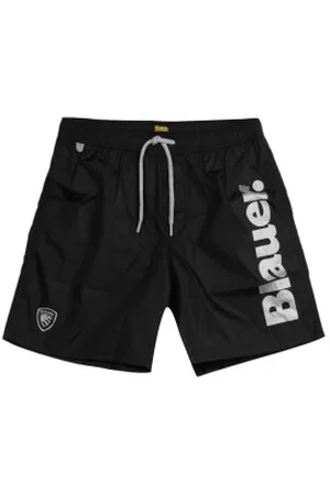 Blauer Para homem. 25SBLUN02515 Fato de banho com logótipo (S), Beachwear, Poliéster
