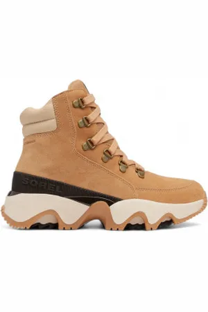 sorel Para mulher. 2088281253 Botas Kinetic Impact Conquest Plus castanhas (36), Marrom, 1 a 3cm, Cordão, Casual, Ao ar livre
