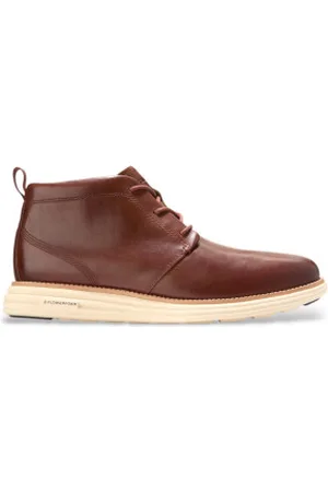 Cole Haan Para homem. C38687 Originalgrand Remastered Chu sapatilhas em pele (43), Couro, Marrom, Plano, Cordão, Casual