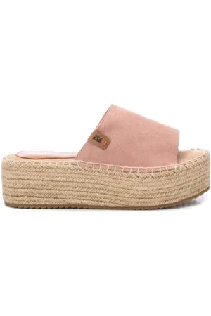 Refresh Para mulher. 17192508-NUDE Sandálias em pele 171925 cor-de-rosa (37), 5 a 8cm, Camurça, Nenhum, Casual