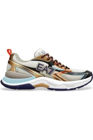 EA7 Unisex. X8X249_XK446 Sapatilhas Predator em pele (44), Plano, Cordão, Casual, Esportivo, Multisport
