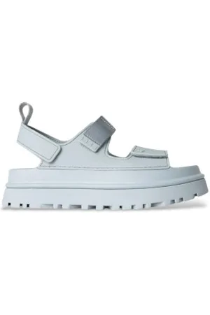 UGG Para mulher. 1152685 Sandálias azuis GoldenGlow (36), , Plano, Velcro, Casual, Sustentável