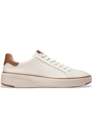 Cole Haan Para homem. C39656 Sapatilhas Grandpro em pele bege (41), Couro, Plano, Cordão, Casual