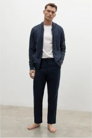 ECOALF Para homem. GAPAETHIC0726MS23-161 Ethicaalf Linen calças de linho da marinha (XXL), Casual, Sustentável, Marinho