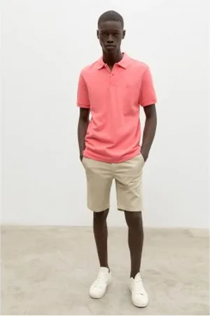 ECOALF Para homem. GAPOTEDRE0820MS23-256 Polo Tedalf Coral normal (S), Vermelho, Casual, Manga curta, Algodão orgânico, Sustentável, Algodão