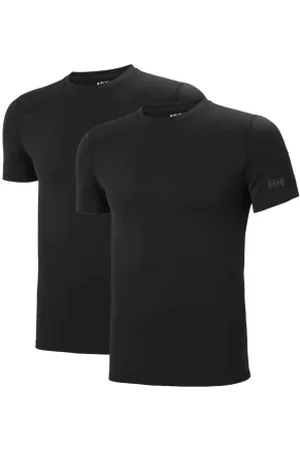 Helly Hansen Para homem. 53618 Conjunto de 2 t-shirts pretas em algodão (S), , Casual, Homewear, Manga curta