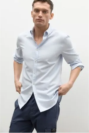 ECOALF Para homem. GASRANTEJ0120MS23-147 Camisa Antejo (S), Casual, Manga comprida, Algodão orgânico, Sustentável