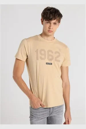 Lois Para homem. 158213080 T-Shirt gráfica de manga curta 1962 castanho (S), , Casual, Algodão