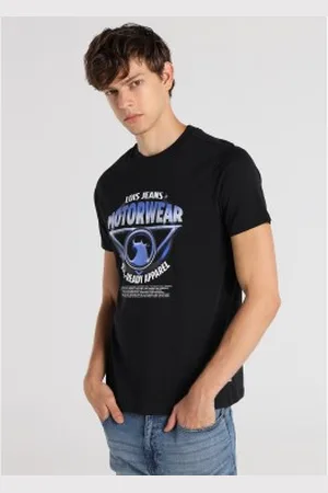 Lois Para homem. 158093052 T-shirt preta Foil morwear (XS), , Casual, Algodão, Manga curta