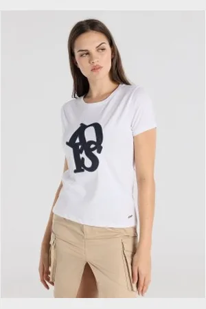 Lois Para mulher. 423192713 T-shirt com logótipo (XS), Casual, Algodão, Manga curta