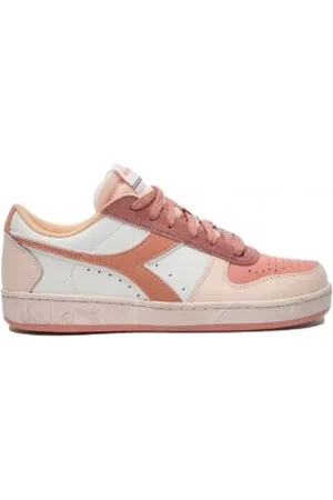 Diadora Para mulher. 501178737 Ténis de couro Magic Bskt Low Icona (37), Plano, Cordão, Casual
