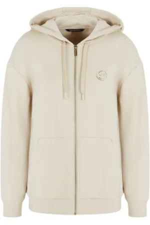 Armani Exchange Para mulher. XW000318AF12217U1095 Sweatshirt com fecho de correr (L), Casual, Algodão