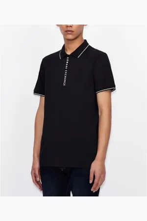 Armani Exchange Para homem. 8NZF71ZJH2Z1510 Pólo de base com logótipo da marinha (S), , Casual, Algodão, Elastan, Manga curta