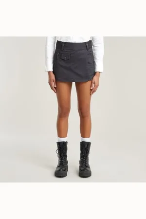 G-Star Para mulher. D26170-D715-860 Skorts Corte regular cinzento (24), Casual, , Algodão