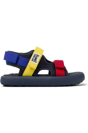 Camper Unisex para criança. K800647-001 Sandálias de Bobo Choses Twins Navy (25), Plano, Velcro, Casual, Sustentável, Marinho, moda infantil