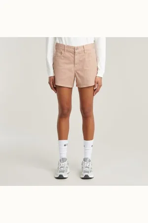 G-Star Para mulher. D26272-C106-B600 Short Judee borda limpa rosa (26), Casual, Algodão