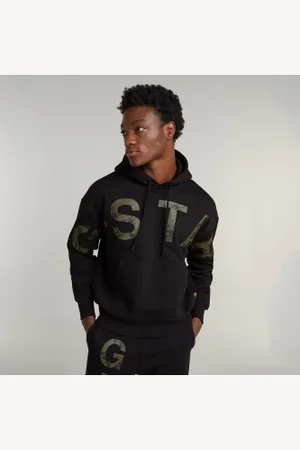 G-Star Para homem. D25530-D733-6484 Sweatshirt Embro Print Loose (XS), Casual, Algodão orgânico, Sustentável