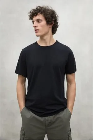 ECOALF Para homem. MCMGATSVENTA0831S25-319 T-shirt Vent preta (L), , Casual, Manga curta, Algodão orgânico, Sustentável
