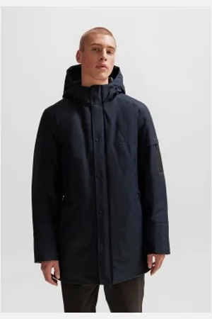 HUGO BOSS Para homem. 50497647 Parka Terra navy (S), Casual, Poliéster