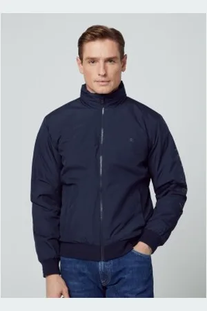 Hackett Para homem. HM403002 Casaco corta-vento Heritage azul-marinho (M), Casual, Poliéster, Manga comprida