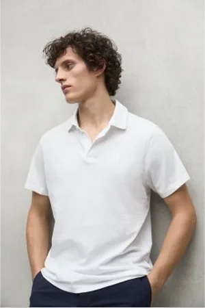 ECOALF Para homem. MCMGAPOTHEO00831S25-000 Camisa pólo Theo branca (XL), , Casual, Manga curta, Algodão orgânico, Sustentável