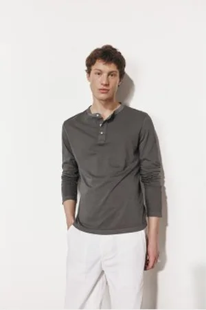 ECOALF Para homem. MCMGATSDACA00831S25-303 T-shirt cinzenta Daca (L), Casual, , Manga comprida, Algodão orgânico, Sustentável