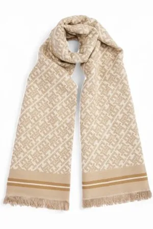 Tommy Hilfiger Para mulher. AW0AW16856 Cachecol TH Monoplay em jacquard (OSFA), Casual, Acrílico